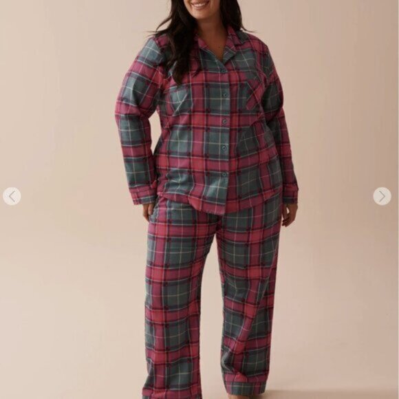 La Vie en Rose Women's XL Plaid Pajamas - New With Tags - Picture 3 of 9
